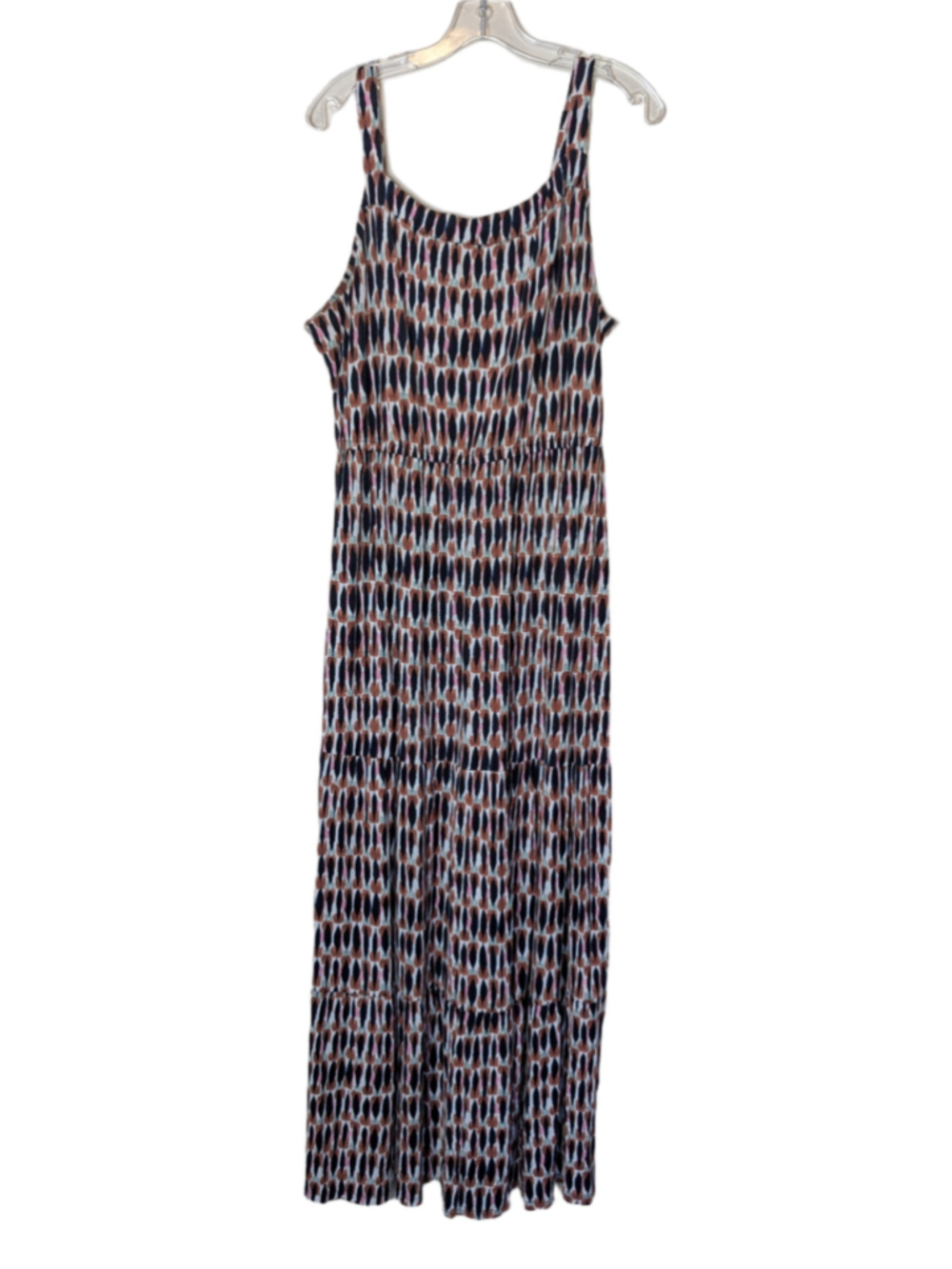 Women's Lane Bryant Plus Size 18/20 Black Brown Pink Maxi Dress